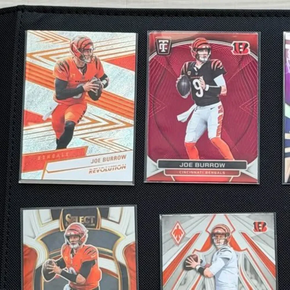 Joe Burrow Bengals Football Card Lot – Optic, Select, Prestige, Revolution, Rook